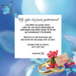 achterkant kaart 50 jarig jubileum Bert en Henny 2023