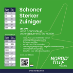 Groen etiket Nordd flux marine-achterkant